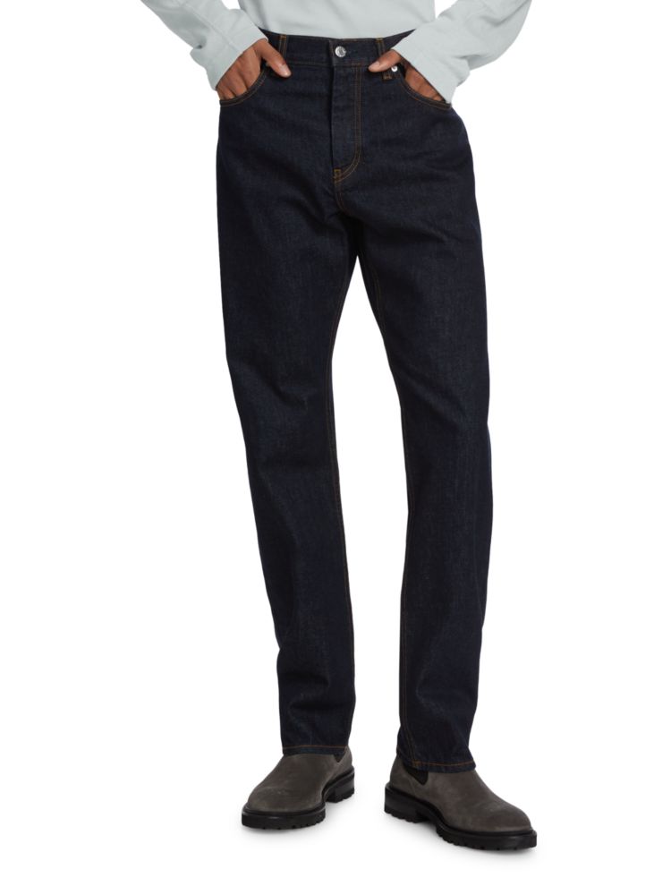 джинсы helmut lang размер 44 46 черный Джинсы классического кроя 98 Helmut Lang, индиго