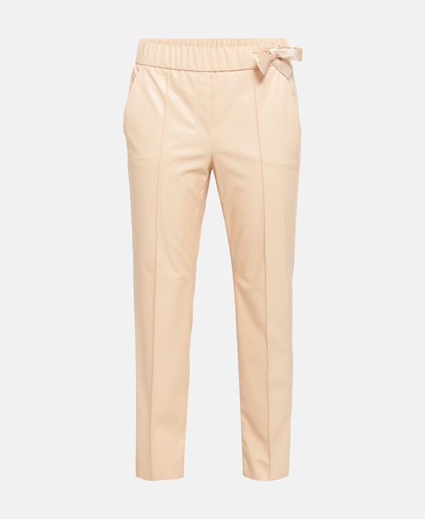 

Брюки из кожи Marc Cain, песочный