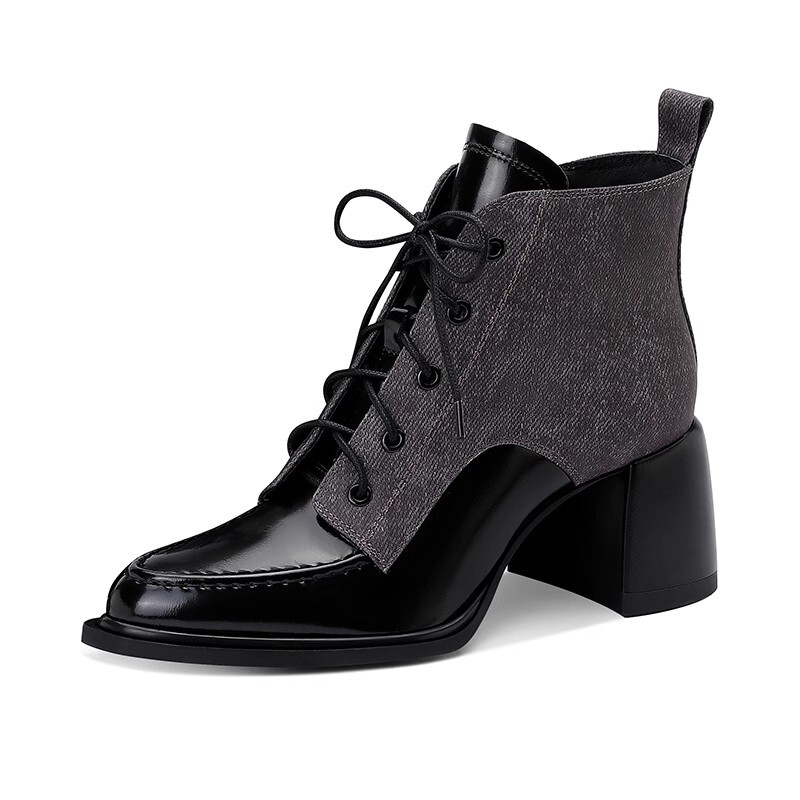 

Ботильоны женские Jessica Sophia, цвет Black Grey (Velvet)