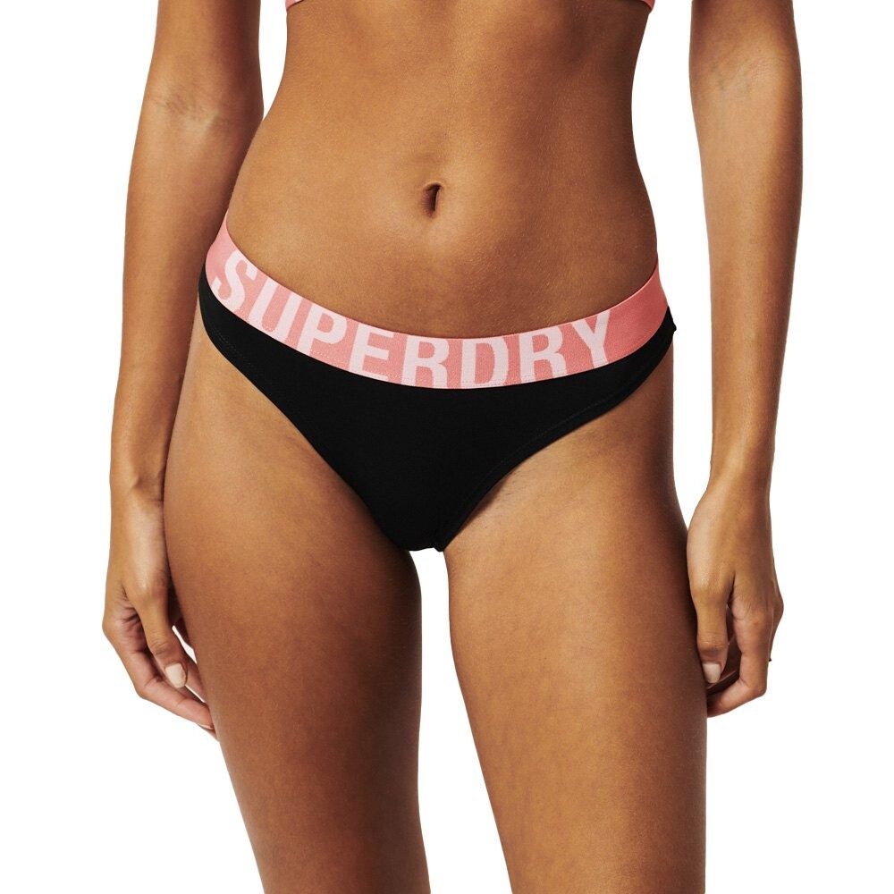 Трусики бикини Superdry Large Logo, черный