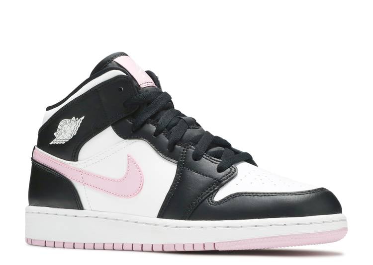 Pink white sale and gold jordans