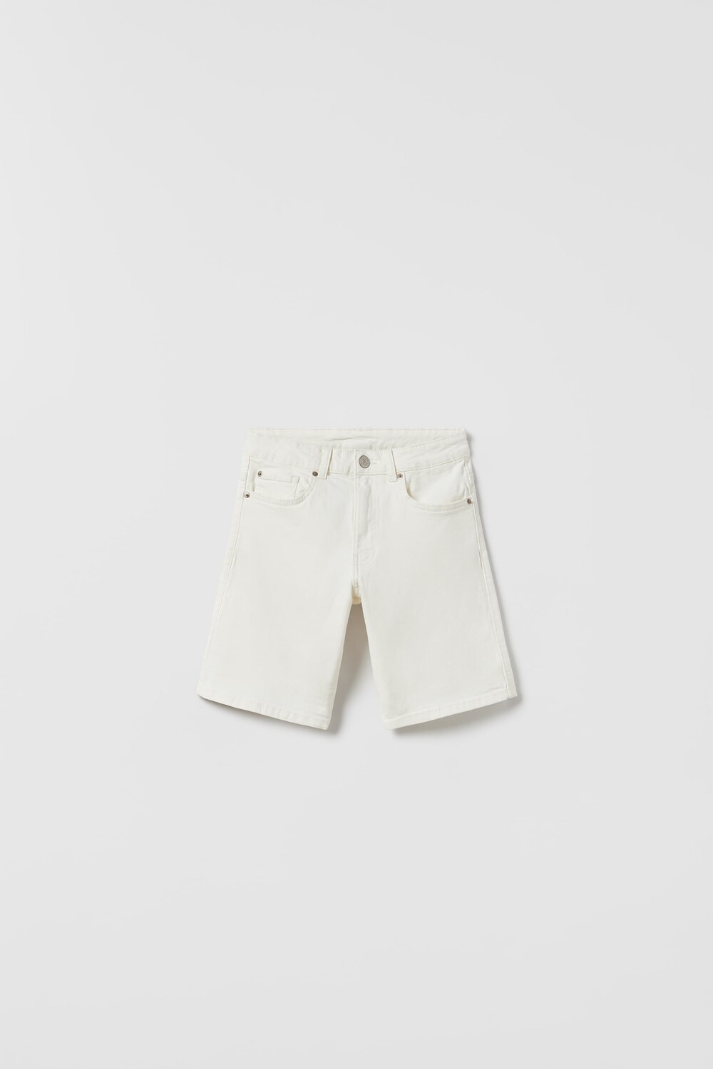 

Цветные шорты прямого стиля Zara, белый