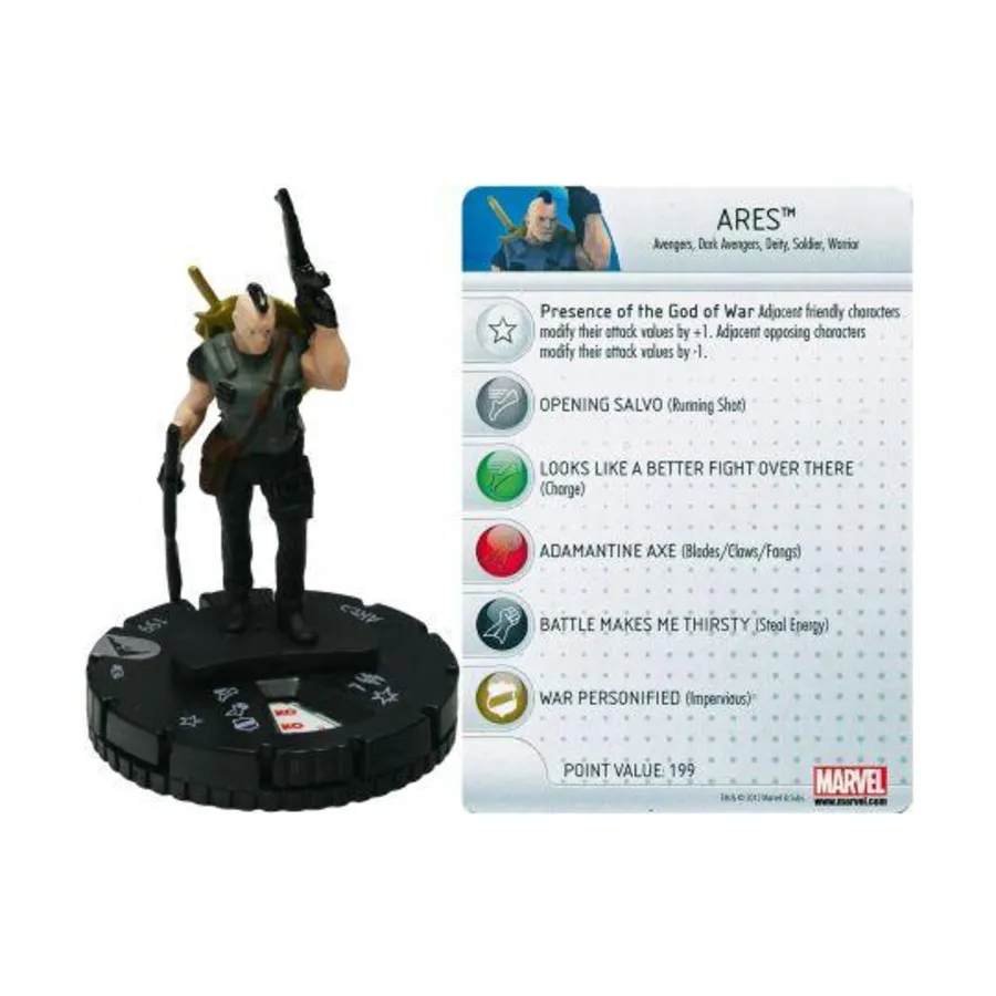 

Арес, Marvel HeroClix - Chaos War - Singles