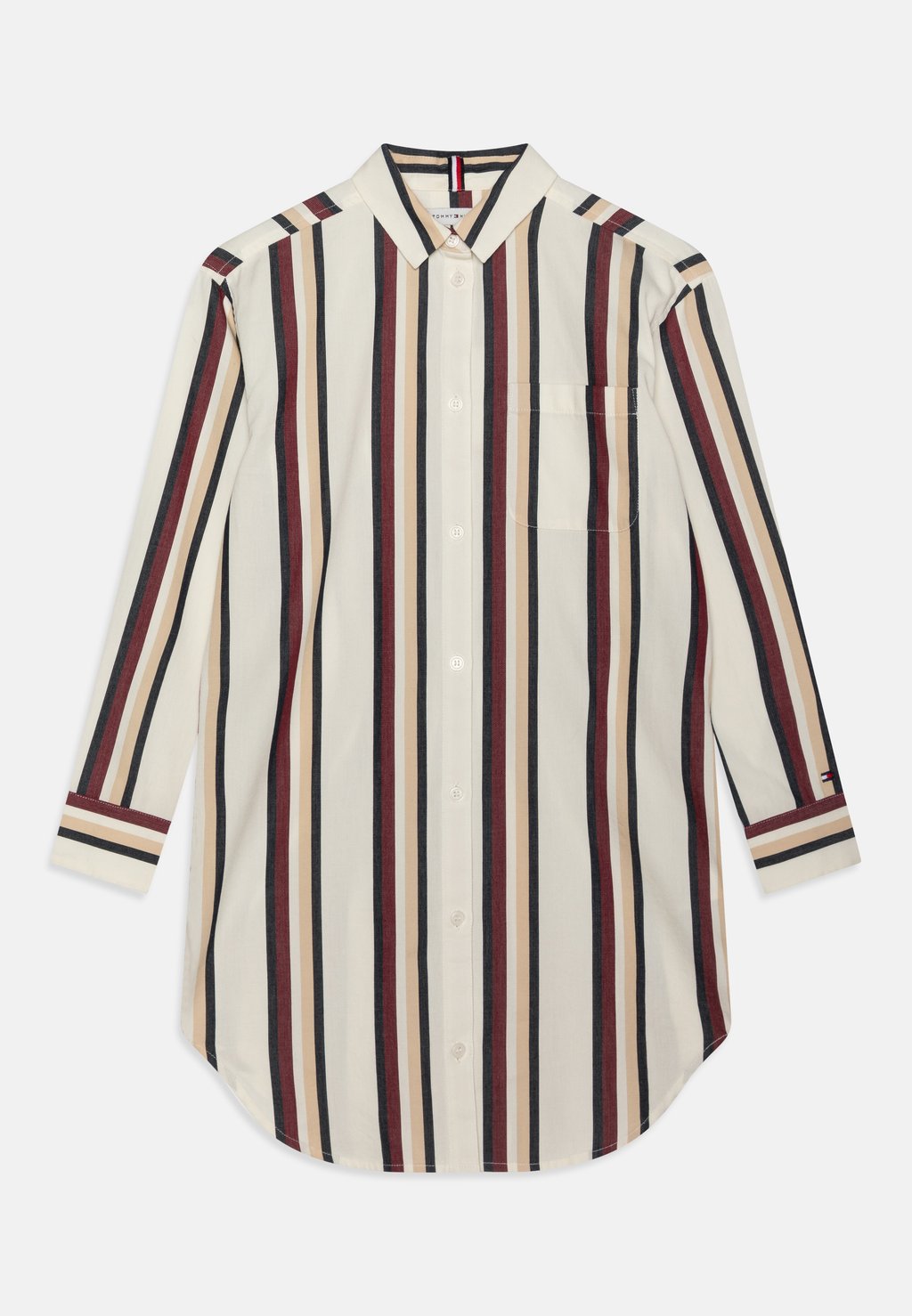 

Платье-рубашка Global Stripe Dress Tommy Hilfiger, цвет ivory/red/white/blue