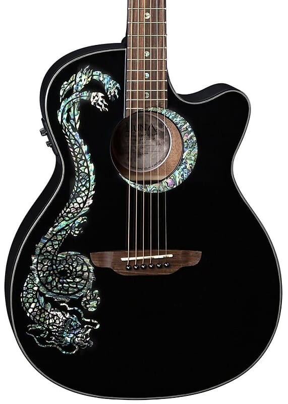 

Акустическая гитара Luna Fauna Dragon Acoustic-Electric Guitar Black