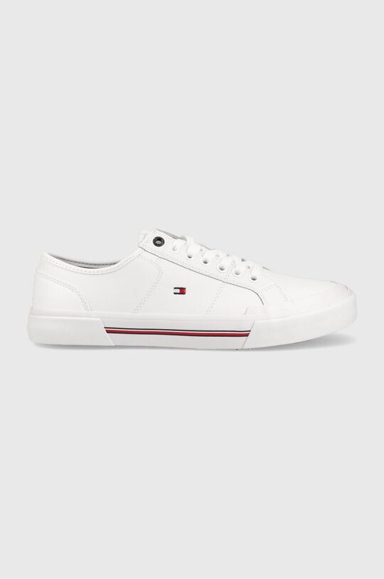 Кожаные кроссовки CORE CORPORATE VULC LEATHER Tommy Hilfiger, белый кроссовки core corporate vulc canvas tommy hilfiger серый