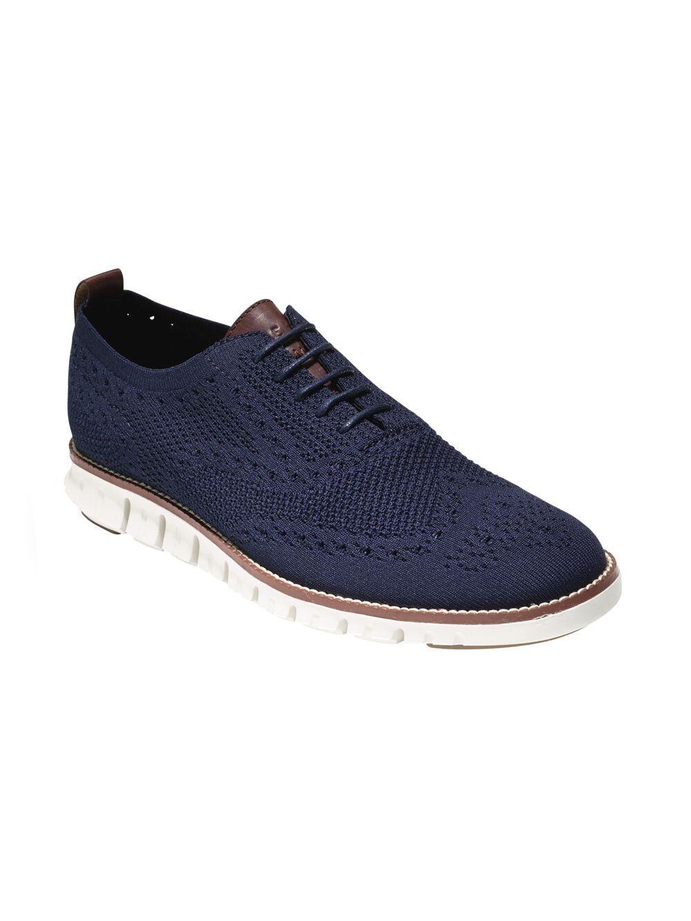 Оксфорды ZeroGrand Stitchlite Wingtip Cole Haan, синий оксфорды cole haan zerogrand laser wingtip серо коричневый