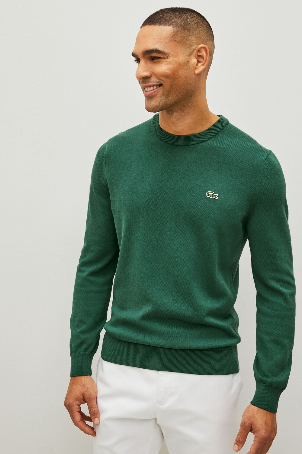 

С круглым вырезом Lacoste, зеленый