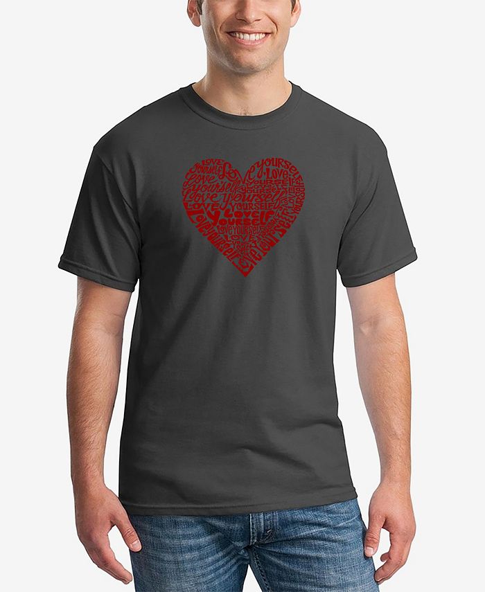 Мужская футболка Love Yourself с принтом Word Art LA Pop Art, серый волшебство и любовь заставьте себя полюбить