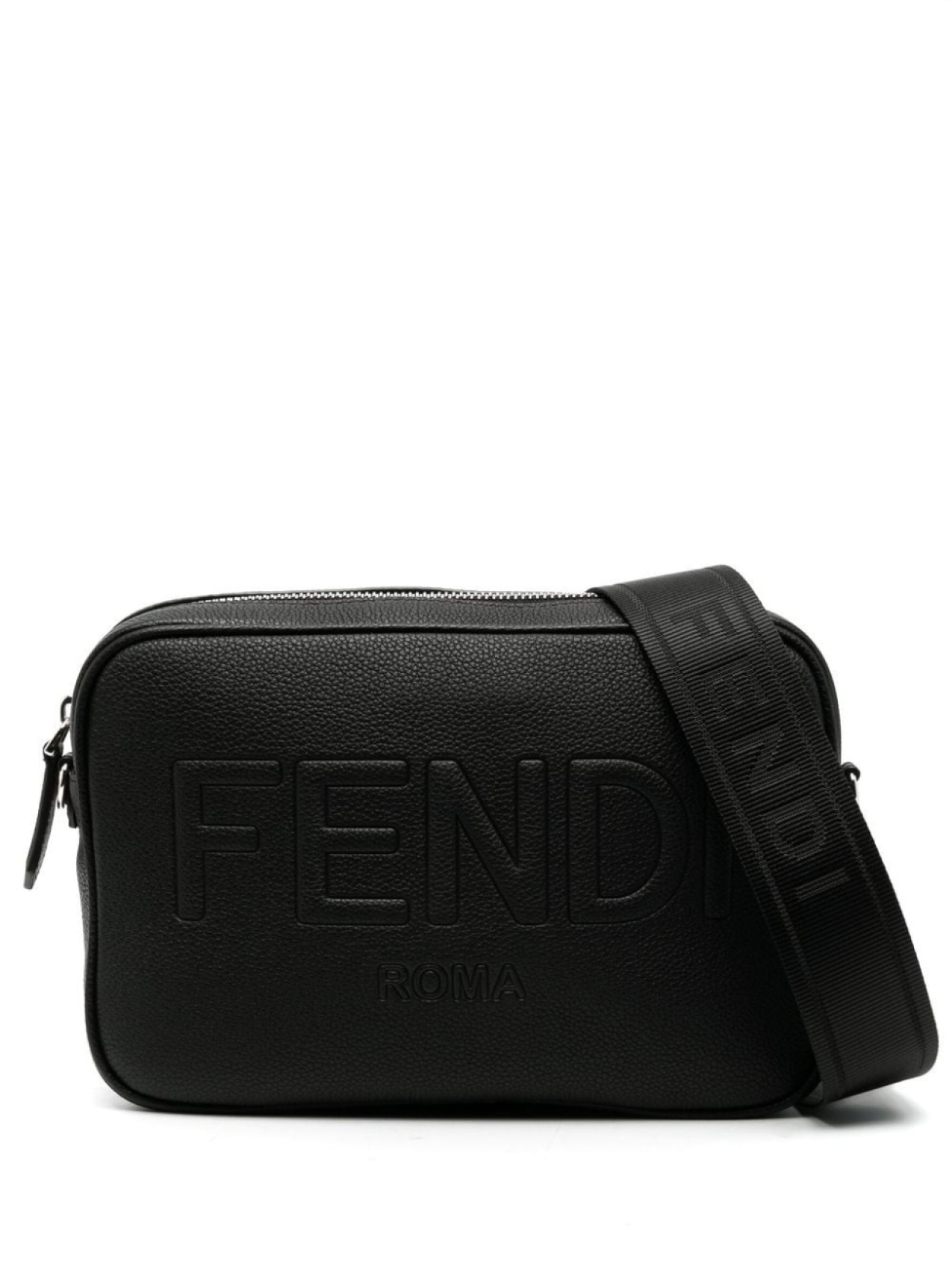 

FENDI сумка с тисненым логотипом, черный