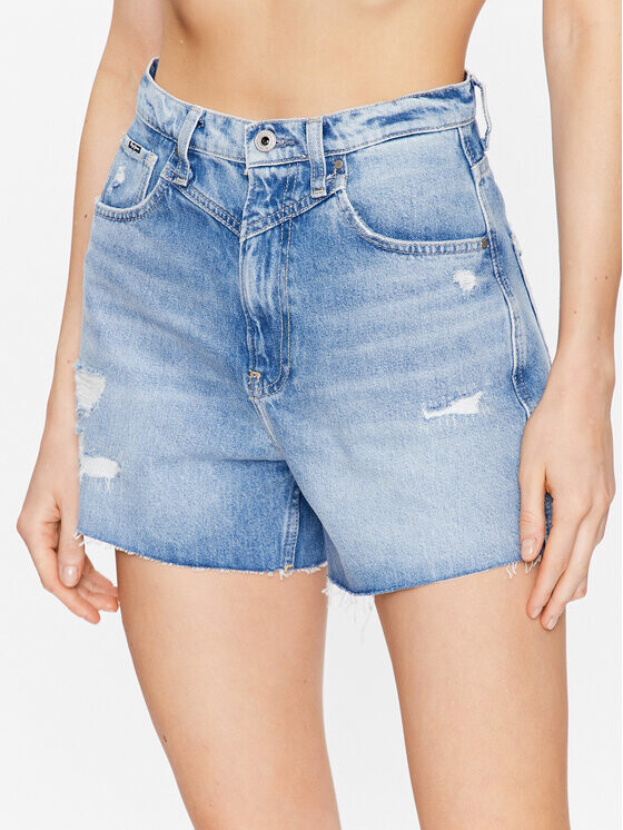 

Джинсовые шорты стандартного кроя Pepe Jeans, синий