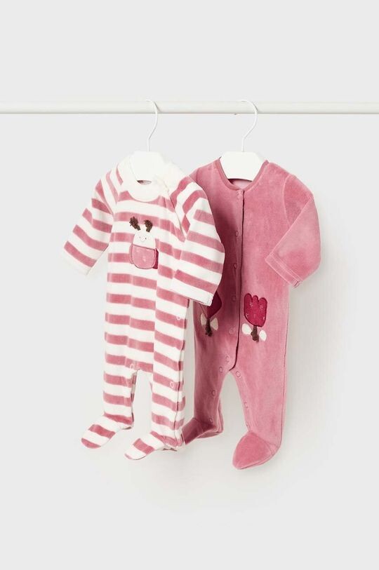 

Комплект комбинезонов в упаковке из 2 шт. Mayoral Newborn, розовый