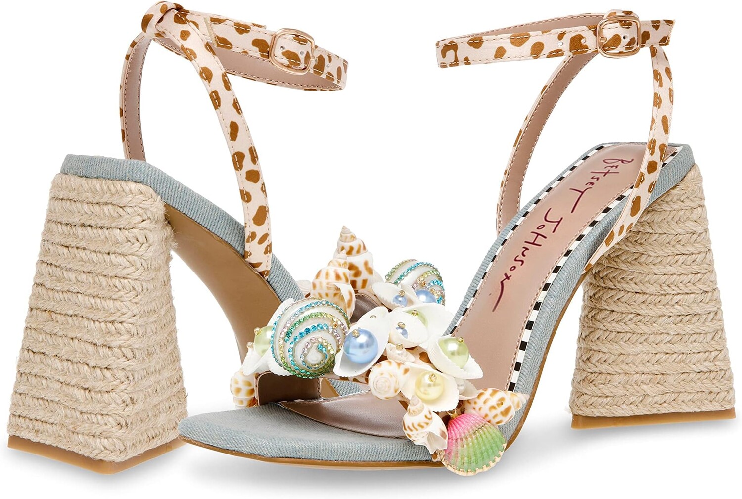 

Босоножки Anckor Blue by Betsey Johnson, цвет Leopard Multi