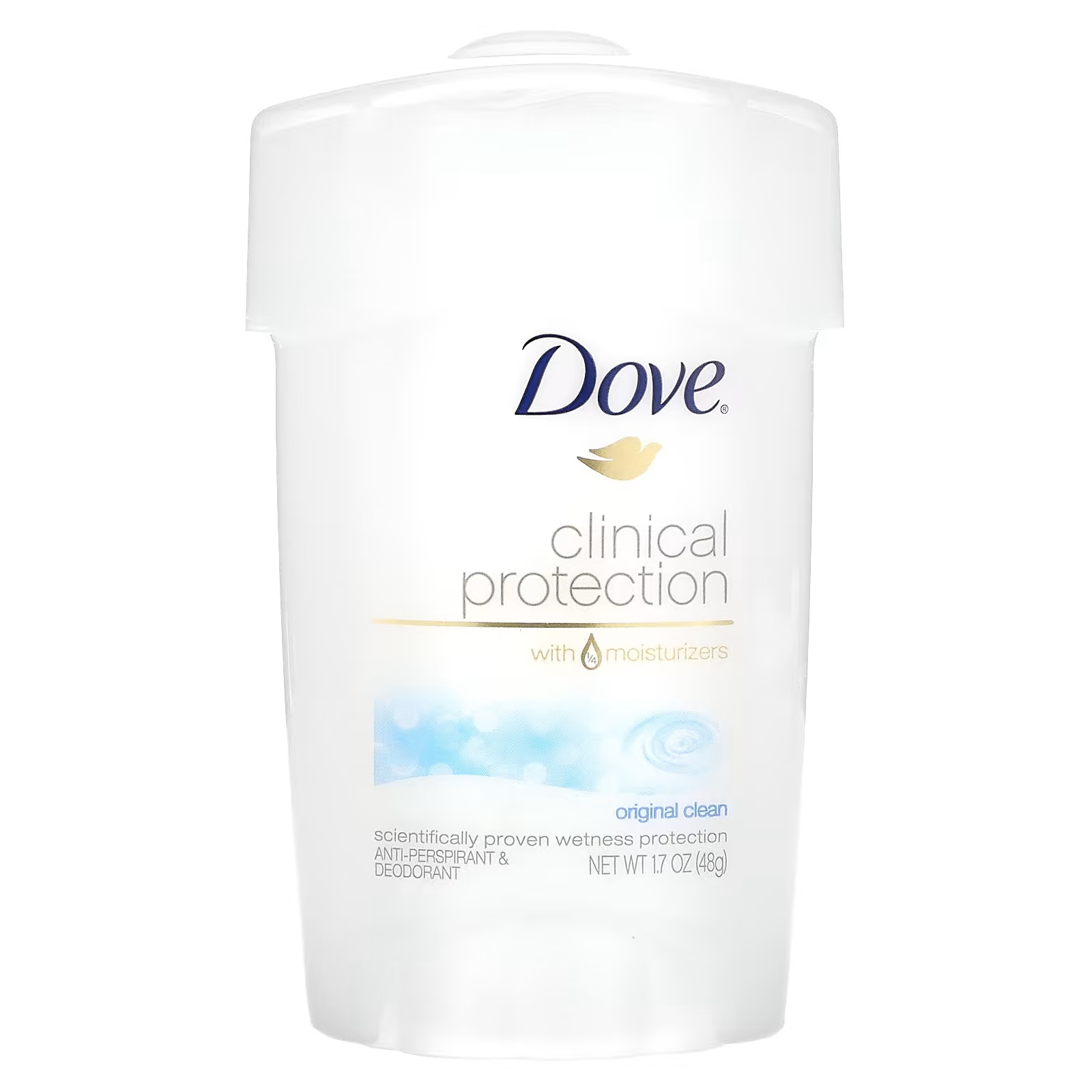 Дезодорант-антиперспирант Dove Clinical Protection Prescription Strength Original Clean дезодорант антиперспирант secret clinical completely clean 45 г