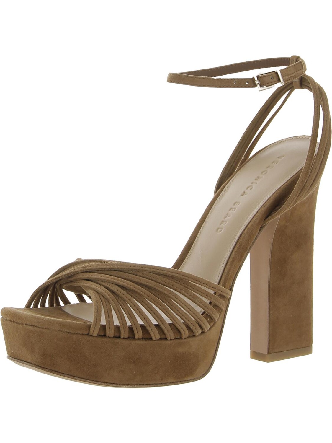 

Женские туфли Fletcher с квадратным носком и ремешками Veronica Beard, цвет Hazelwood Suede
