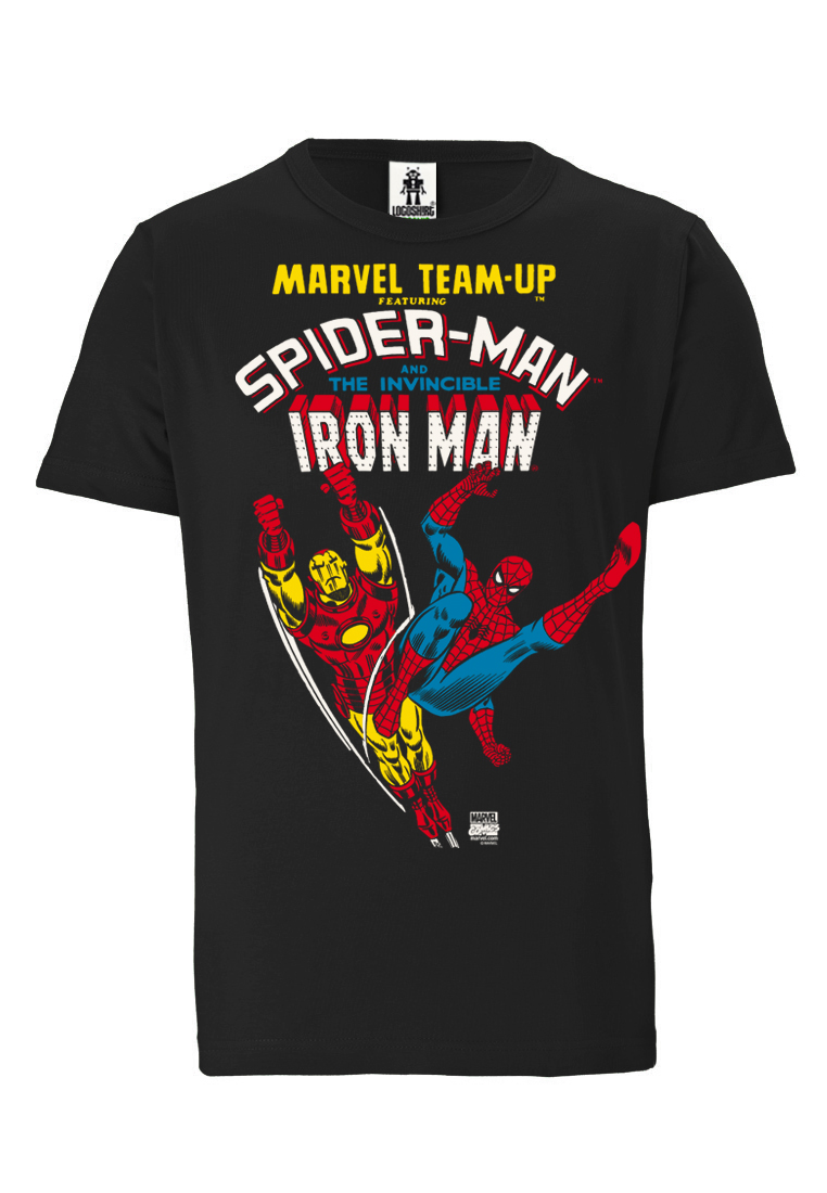 Футболка Logoshirt Marvel Spider Man & Iron Man, черный