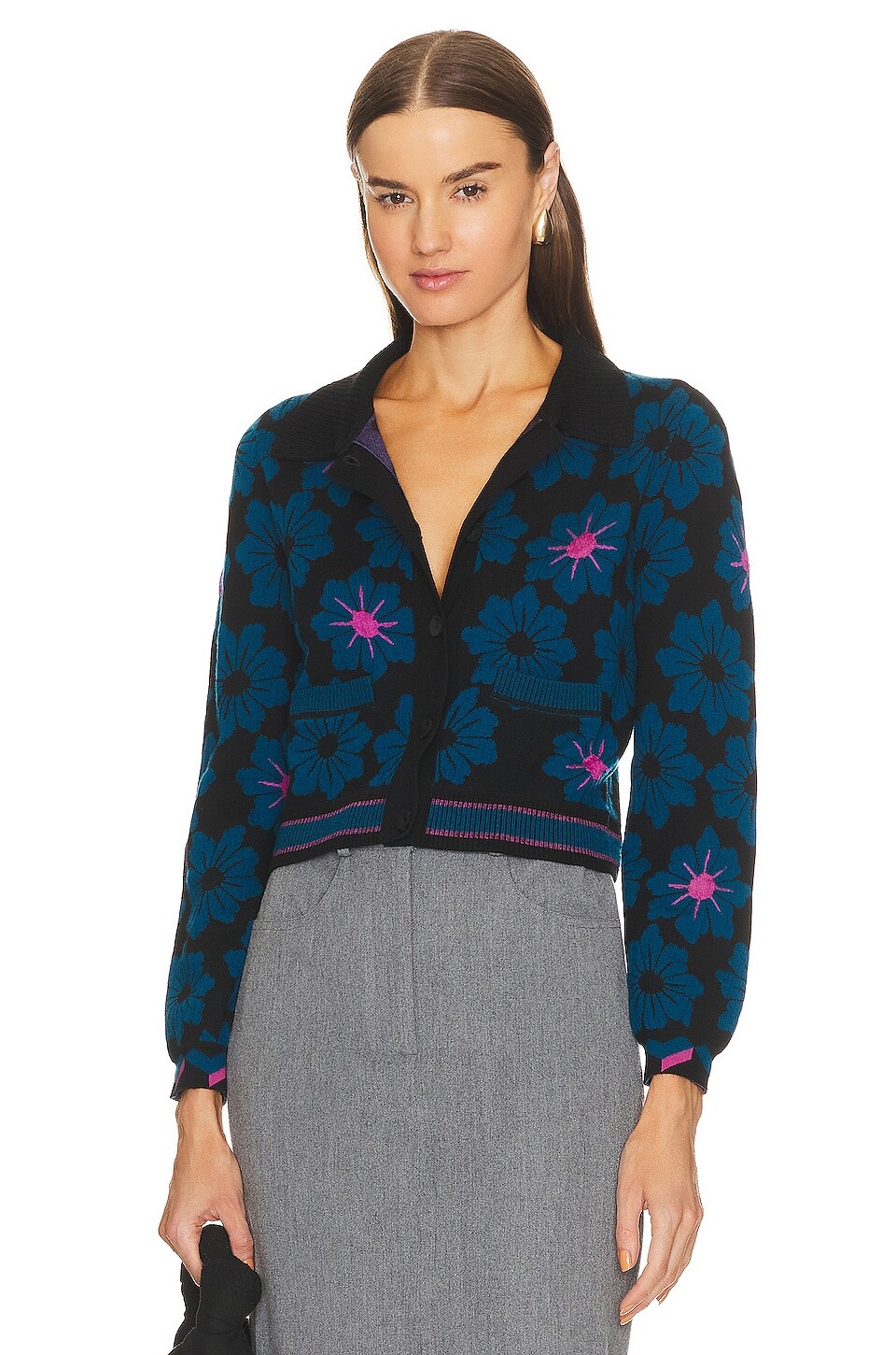 

Кардиган Diane von Furstenberg Petey, цвет Daisy Dark Teal