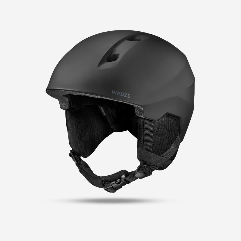 Лыжный шлем взрослый - PST 500 черный WEDZE, цвет schwarz цена и фото