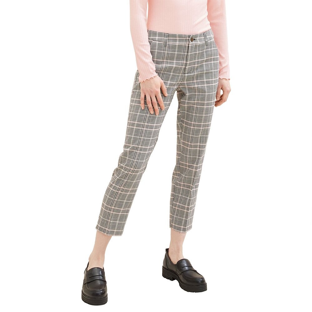 

Брюки Tom Tailor 1038735 Checked Cigarette, серый