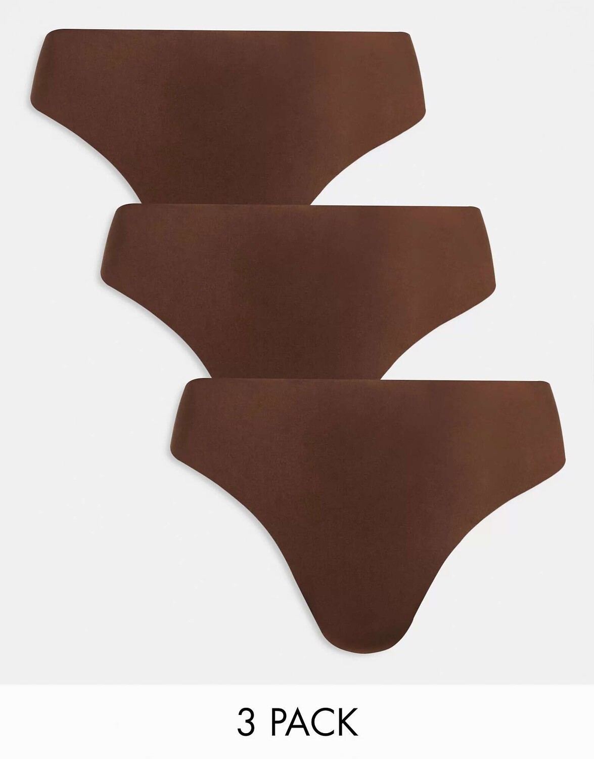 

Коричневые трусики без VPL и кружевные стринги ASOS Curve 3