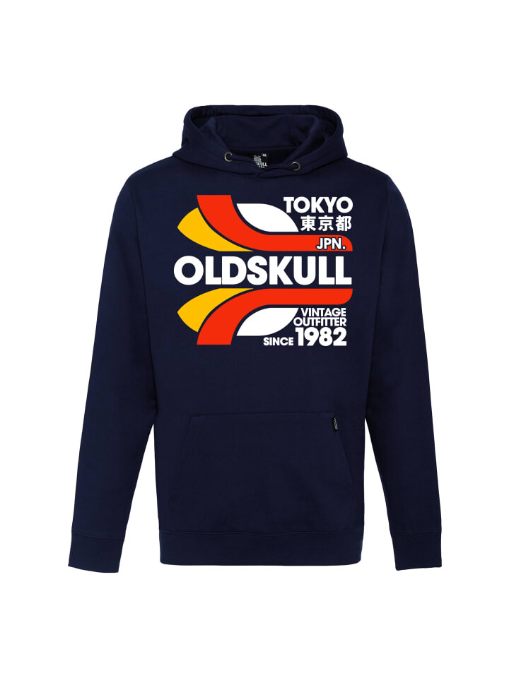 

Худи OLDSKULL Retro Tokyopolis Vintage Logo Graphic, цвет blau-schwarz