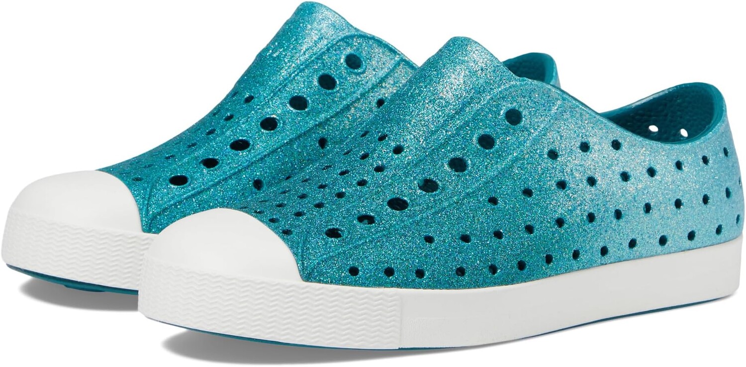 

Кроссовки Jefferson Bling Native Shoes Kids, цвет Saba Patina Bling/Shell White