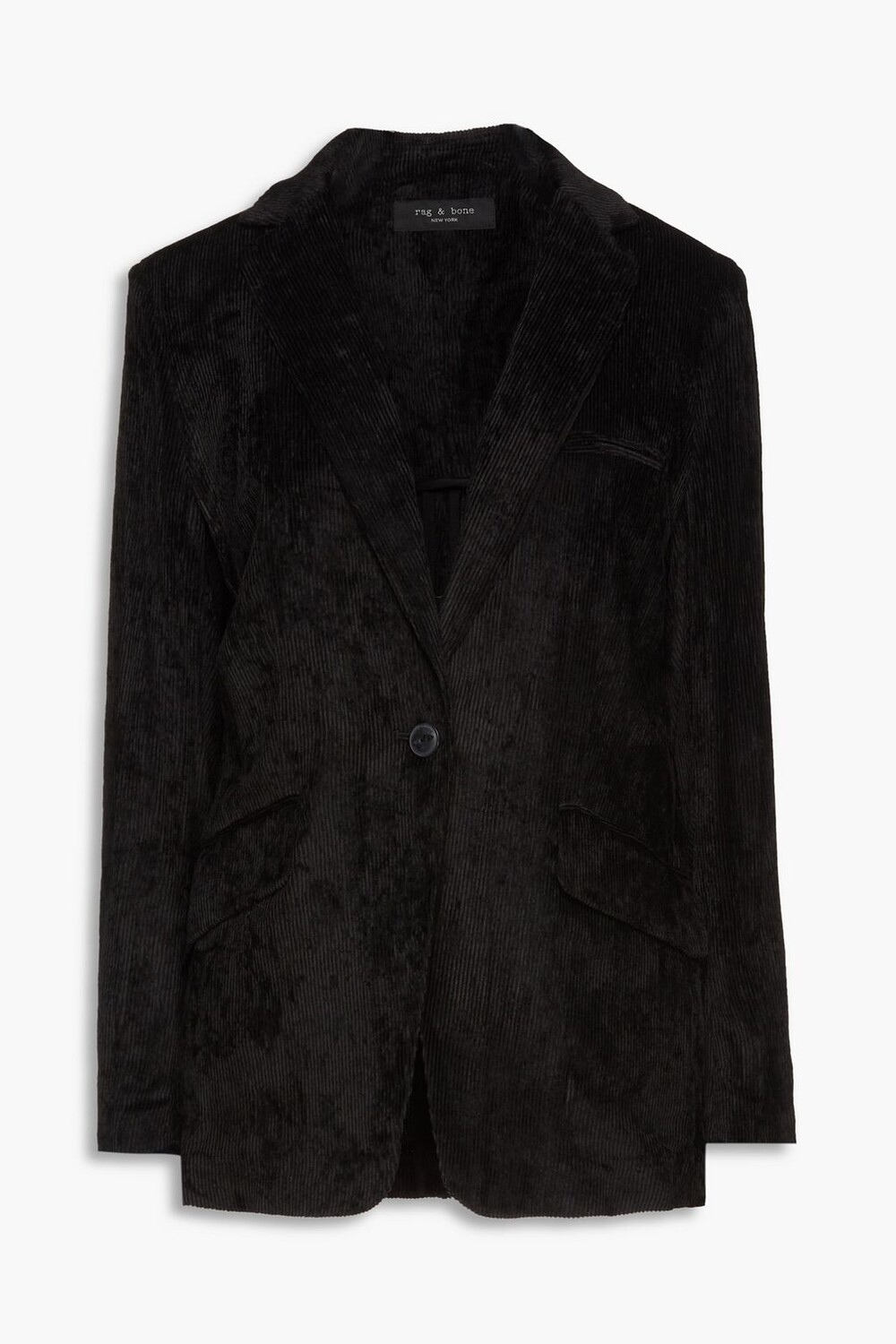 

Бархатный пиджак RAG & BONE, черный