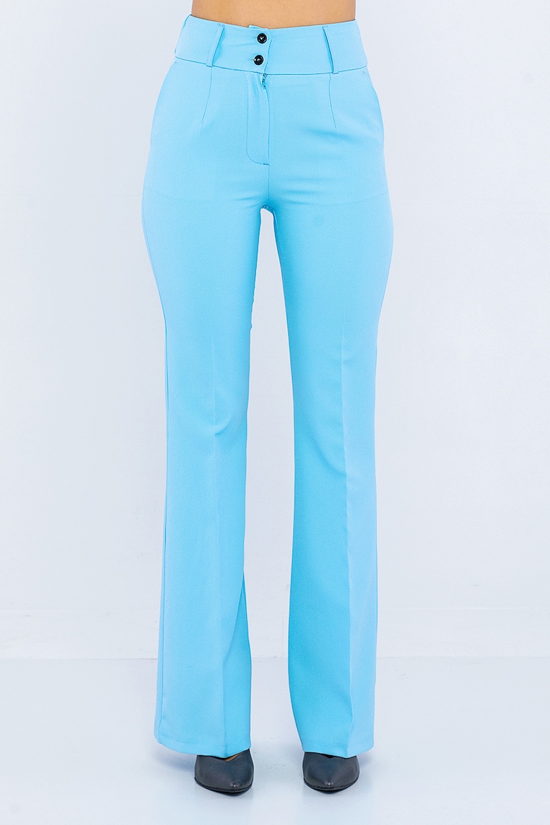 Укороченные брюки с высокой талией Giorgio Di Mare, синий
