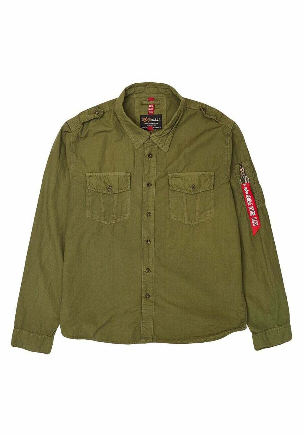 

Рубашка Alpha Industries, темно-зеленый