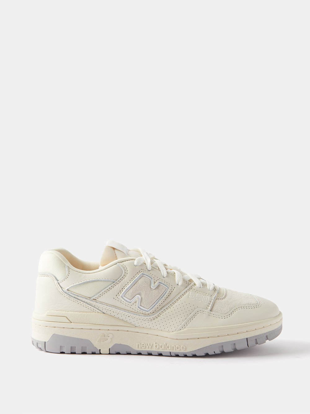 

Кроссовки bb550 из замши и сетки New Balance, бежевый