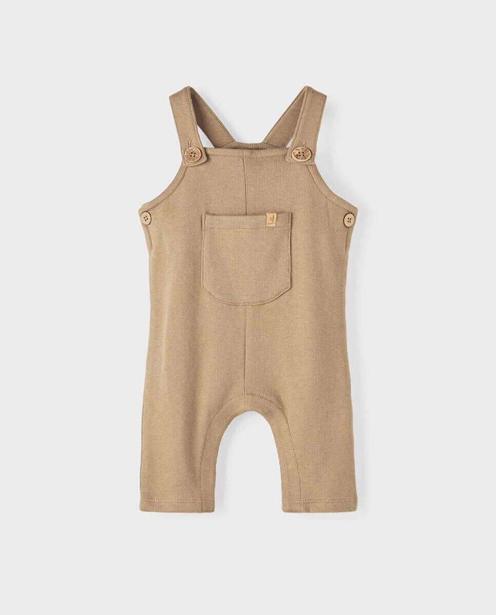 

Комбинезон для мальчика с карманами Lil Atelier, бежевый