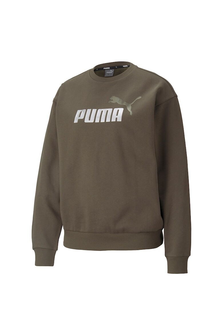 

Толстовка Essentials с логотипами и овальным вырезом Puma, зеленый