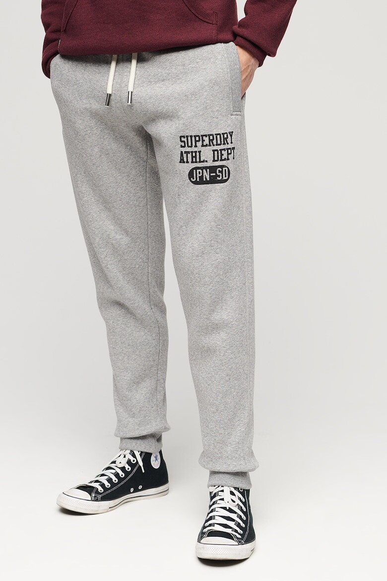 

Спортивные брюки с галстуком и логотипом Superdry, серый