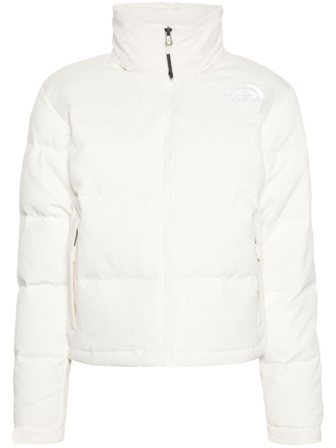 

The North Face пуховик с вышитым логотипом, белый