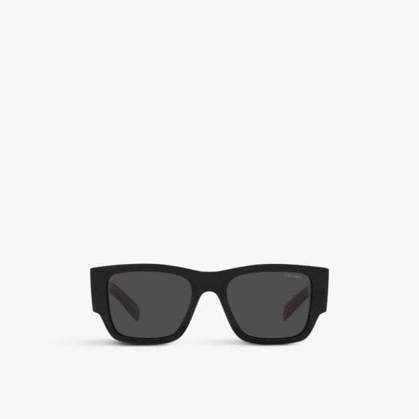 Солнцезащитные очки PR 10ZS в оправе из ацетата Prada, черный мужские солнцезащитные очки pr 10zs prada
