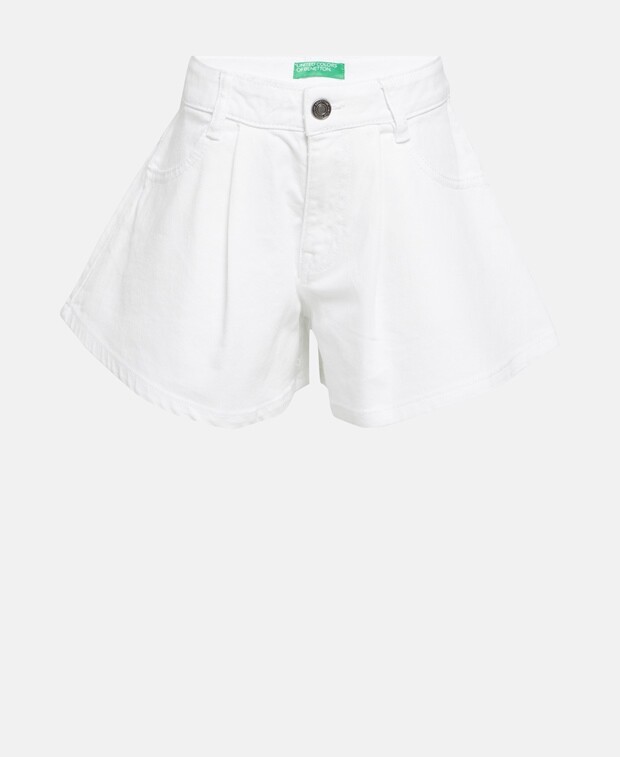 

Джинсовые шорты United Colors of Benetton, белый