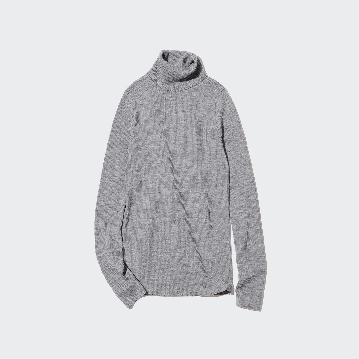 

Свитер Uniqlo женский из шерсти мериноса, серый