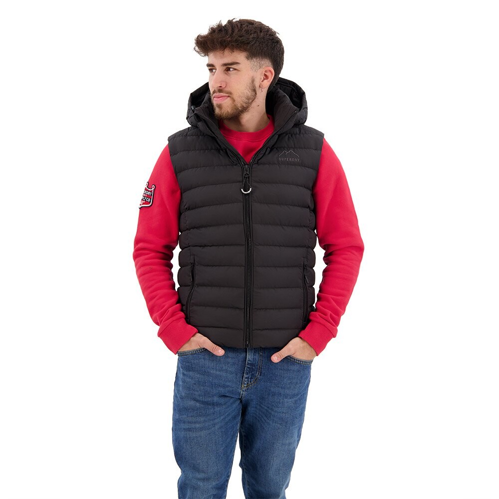 

Жилет Superdry Fuji Sport Down Vest, черный