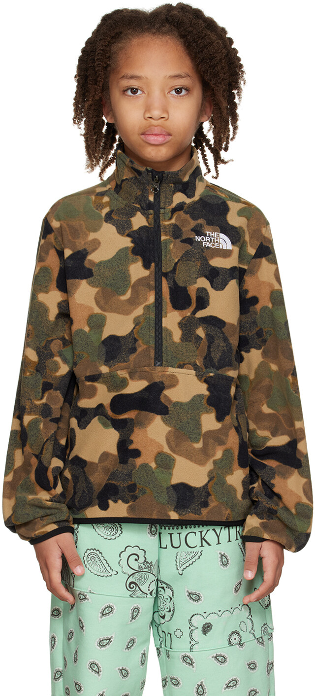 

Детский свитер цвета хаки Glacier для больших детей The North Face Kids