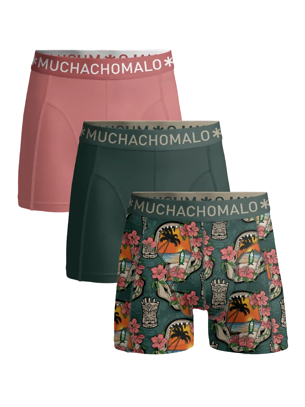 

Боксеры 3 шт трусы Muchachomalo, мультиколор