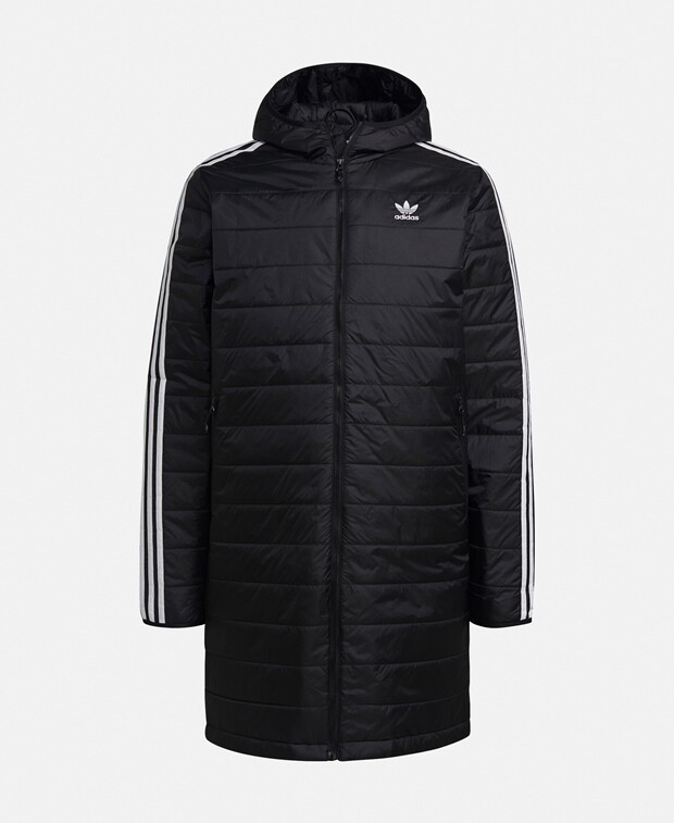 

Стеганое пальто adidas Originals, черный