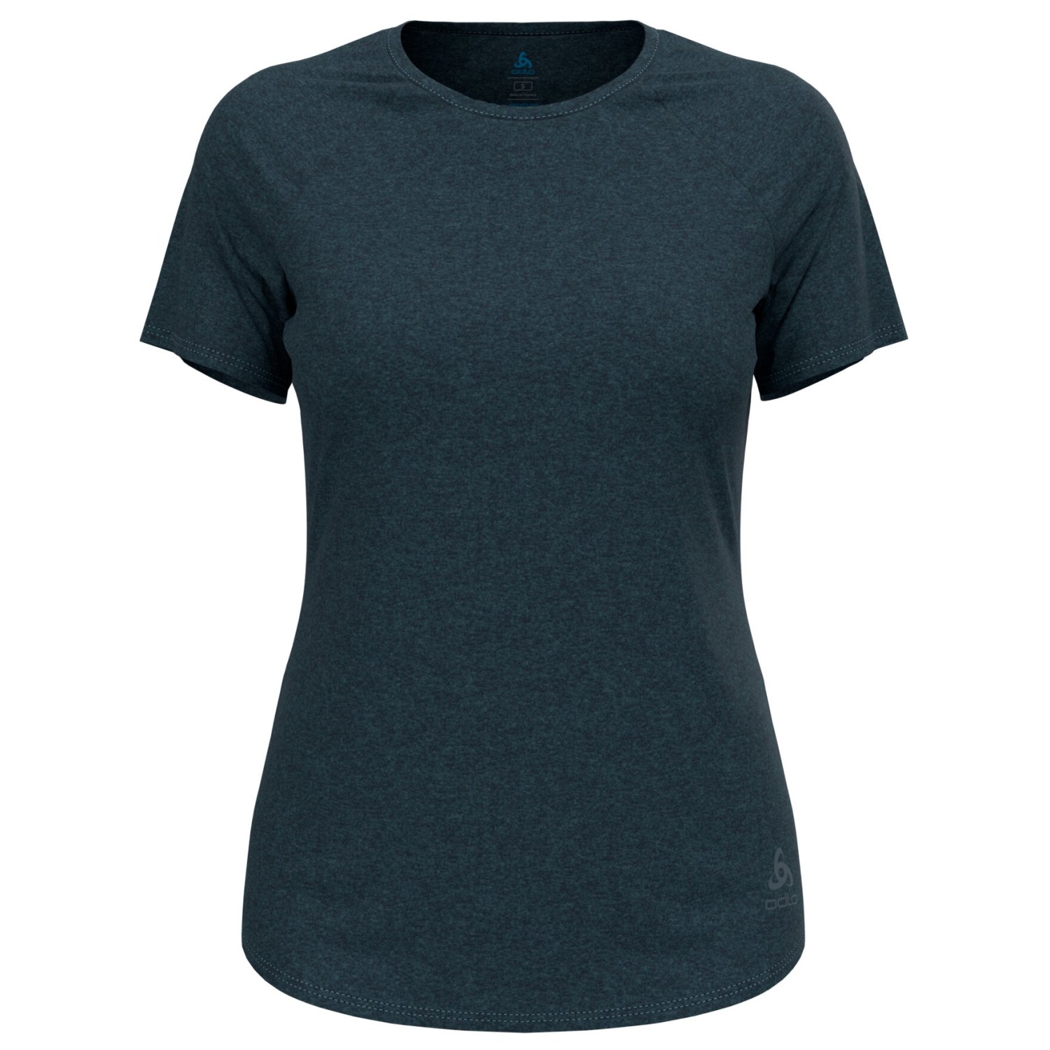 Беговая рубашка Odlo Women's T Shirt Crew Neck S/S Essential 365, цвет Dark Slate Melange
