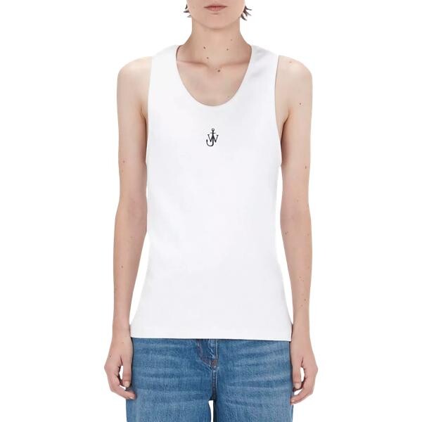 

Футболка tanktop mit logo white white J.W. Anderson, белый