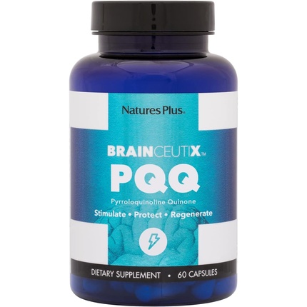 NaturesPlus Brainceutix PQQ Веганские капсулы для ясности памяти и силы мозга, 60 капсул Nature's Plus
