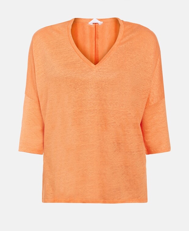 

Льняной топ Notshy Cashmere, оранжевый