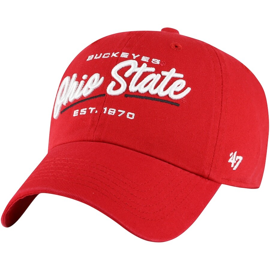 

Бейсболка 47 Ohio State Buckeyes, алый