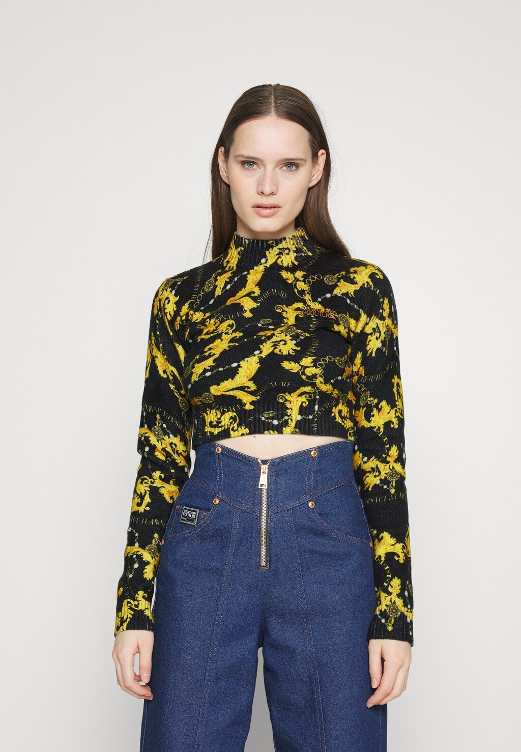 

Свитшот Versace Jeans Couture, цвет black/gold