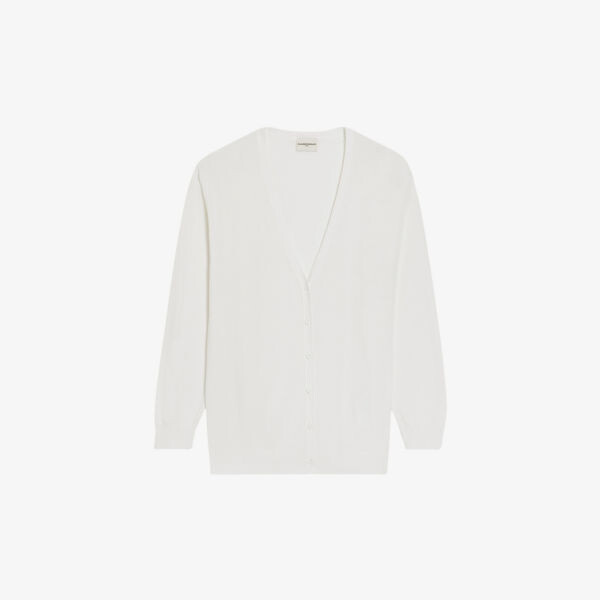 

Вязаный кардиган meggy с v-образным вырезом Claudie Pierlot, цвет naturels