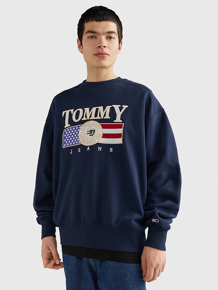 

Толстовка с логотипом флага Tommy Jeans