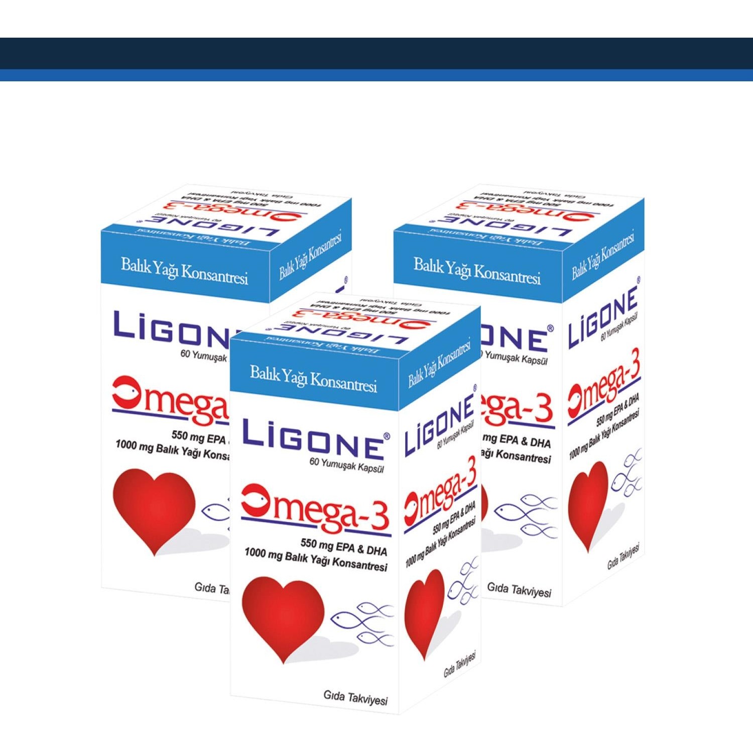 Мягкие капсулы Newdrog Ligone Omega-3, 3 шт